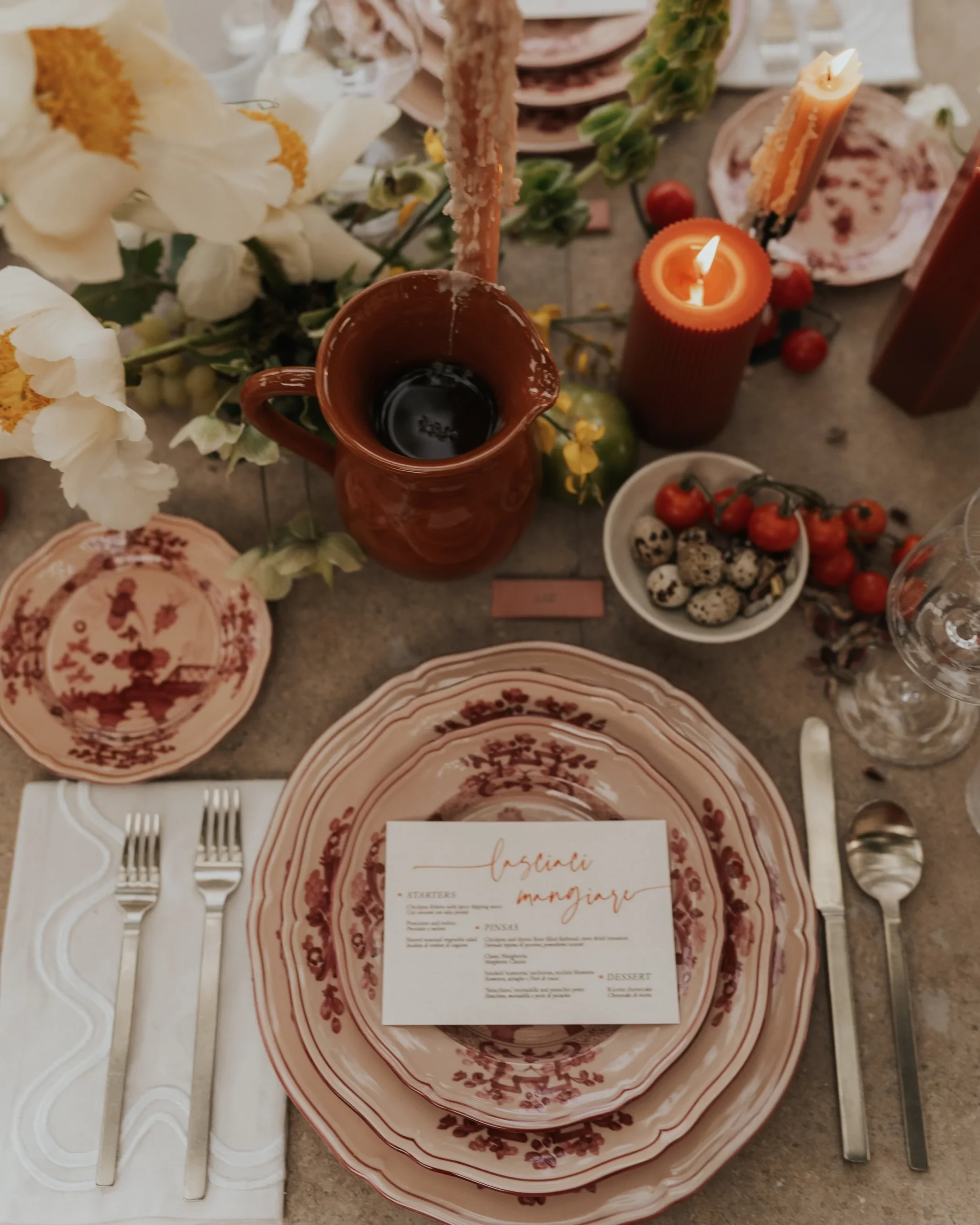 Welcome Party Dinner Experience styled by Kaleb Norman James
