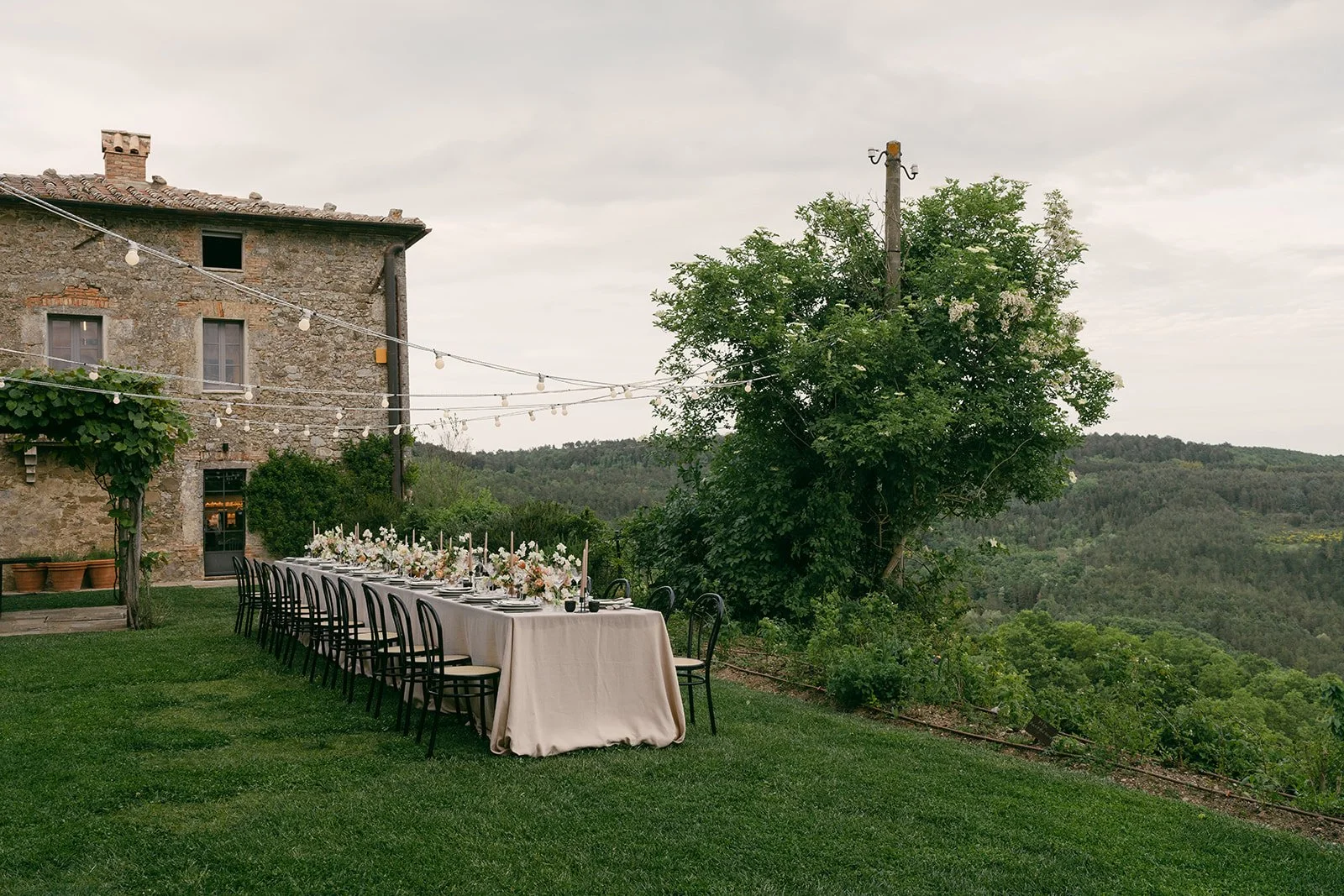 Dinner reception area at Monteverdi