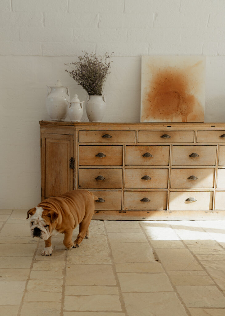 Masseria Moroseta wedding in Puglia Italy with sunlit interior and minimalist design details