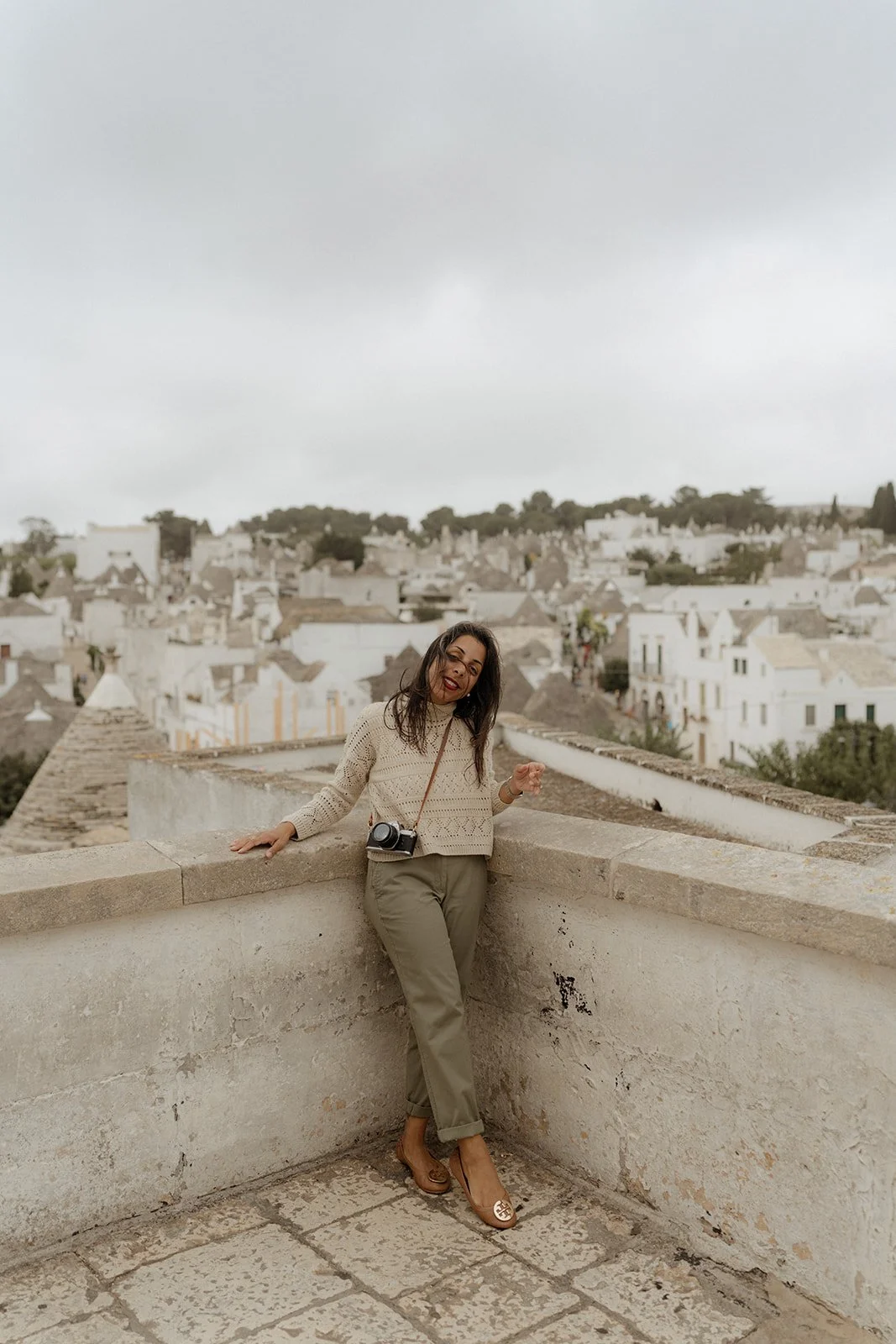Suzy Anderson in Alberobello, Italy
